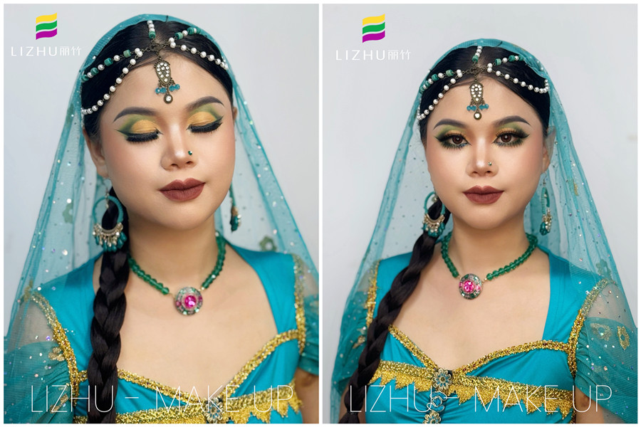 印度舞臺妝， 0基礎學彩妝造型